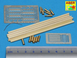 Aber 16052 Barrel cleaning rods with brackets for Tiger II 1/16 – Bild 2