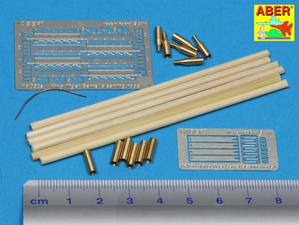 Aber 16052 Barrel cleaning rods with brackets for Tiger II 1/16 – Bild 2
