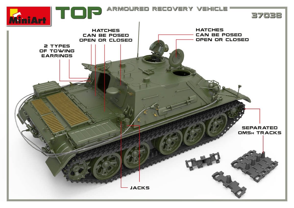 MiniArt 37038 TOP ARMORED RECOVERY VEHICLE 1/35 – Bild 6
