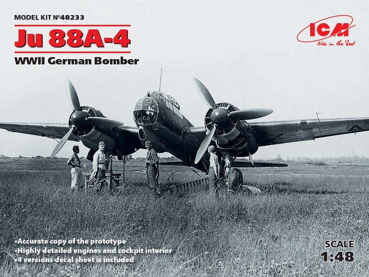 ICM 48233 Ju 88A-4 WWII German Bomber