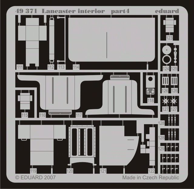 Eduard 49371 Lancaster interior 1/48 Tamiya – Bild 5