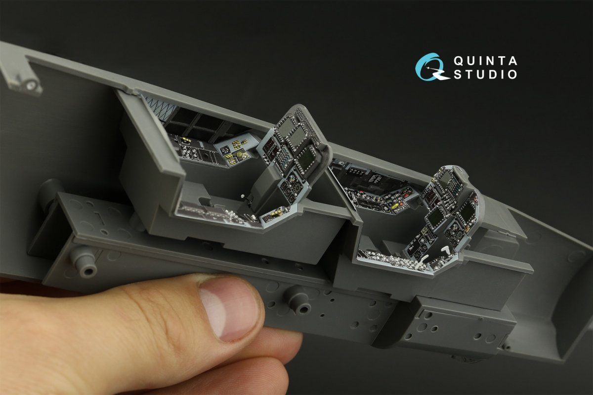Quinta Studio QD32156 F/A-18D late 3D-Printed &amp;amp; colored Interior on decal paper (Academy) 1/32 – obrázek 5