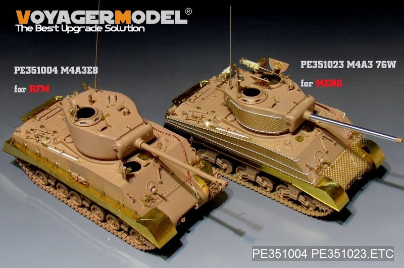 Voyager Model PE351023 WWII US M4A3 (76) in Mid Tank Basic For MENG TS-043 1/35 – immagine 18