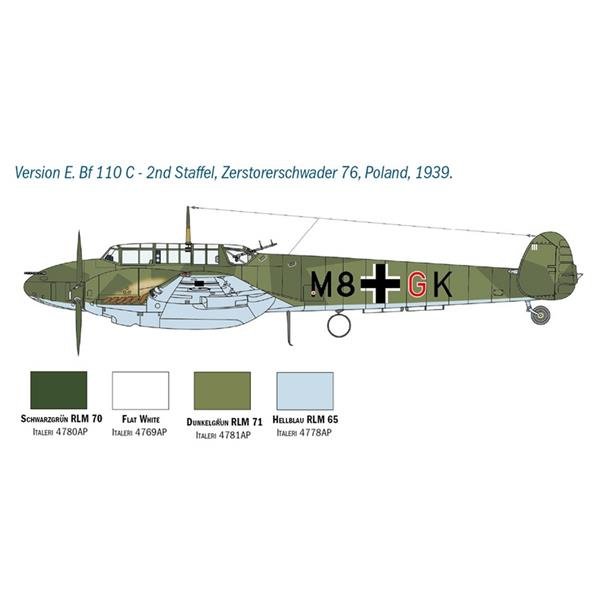 Italeri 2794 MESSERSCHMITT BF-110 C/D 1/48 – zdjęcie 5
