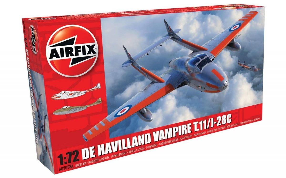 Airfix 02058A deHavilland Vampire T.11 / J-28C 1/72