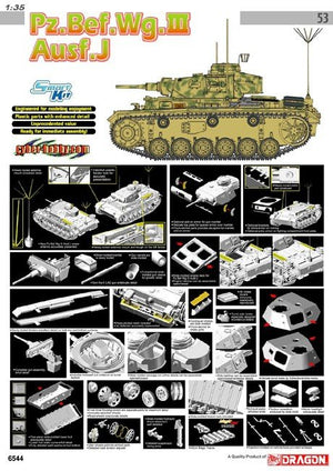 Cyber Hobby 6544 Pz.Bef.Wg.III Ausf.J 1/35 – immagine 2