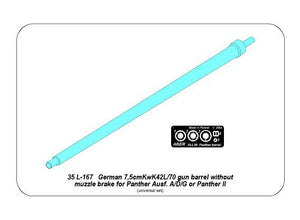Aber 35L-167 German 7.5cmKwK42L/70 gun barrel without muzzle brake for Panther Ausf. A/D/G or Panther II (1/35) – image 8