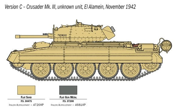 Italeri 6592 Crusader Mk. III with British Crew 1/35 – zdjęcie 5