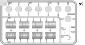 MiniArt 49001 US FUEL DRUMS 55 GAL. 1/48 – immagine 3