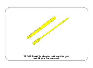 Aber 25L-03 Turned barrel for German tank machine gun MG34 1/25 – image 8
