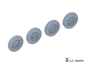 ET Model P35-105 WWII German Sd.Kfz.234 Large Diameter Weighted Wheels Type.5 1/35 – Bild 2