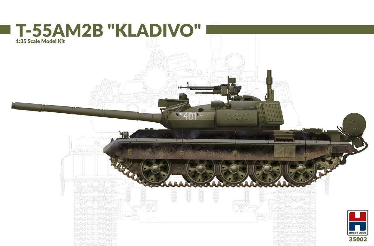 Hobby 2000 35002 T-55AM2B &amp;quot;Kladivo&amp;quot; (w/bonus 4 painting and marking) 1/35