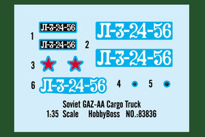 Hobby Boss 83836 Soviet GAZ-AA Cargo Truck – immagine 4