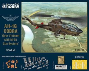 Special Hobby 48230 AH-1G Cobra &amp;#39;Over Vietnam with M-35 Gun System&amp;#39; Hi-Tech Kit 1/48