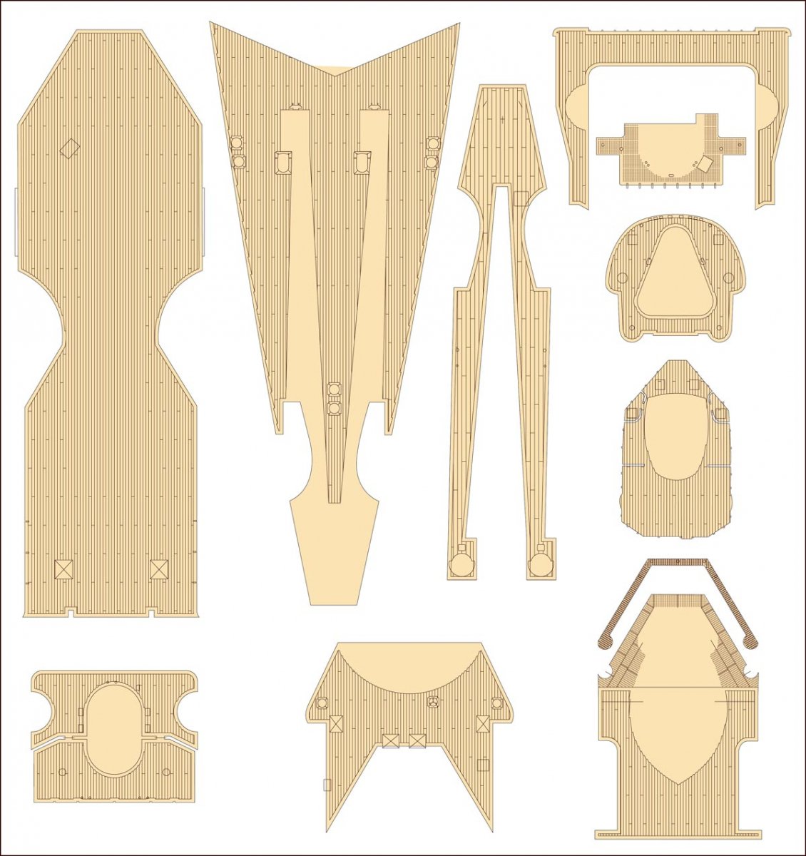 MK1 Design MD-20025 DKM Battleship SCHARNHORST VALUE PACK for Trumpeter 1/200 – Bild 18