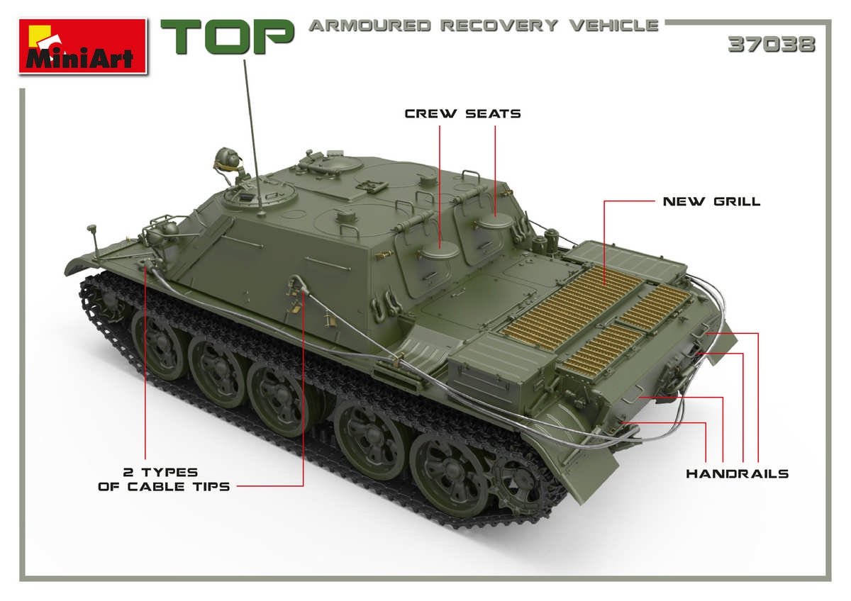 MiniArt 37038 TOP ARMORED RECOVERY VEHICLE 1/35 – Bild 4