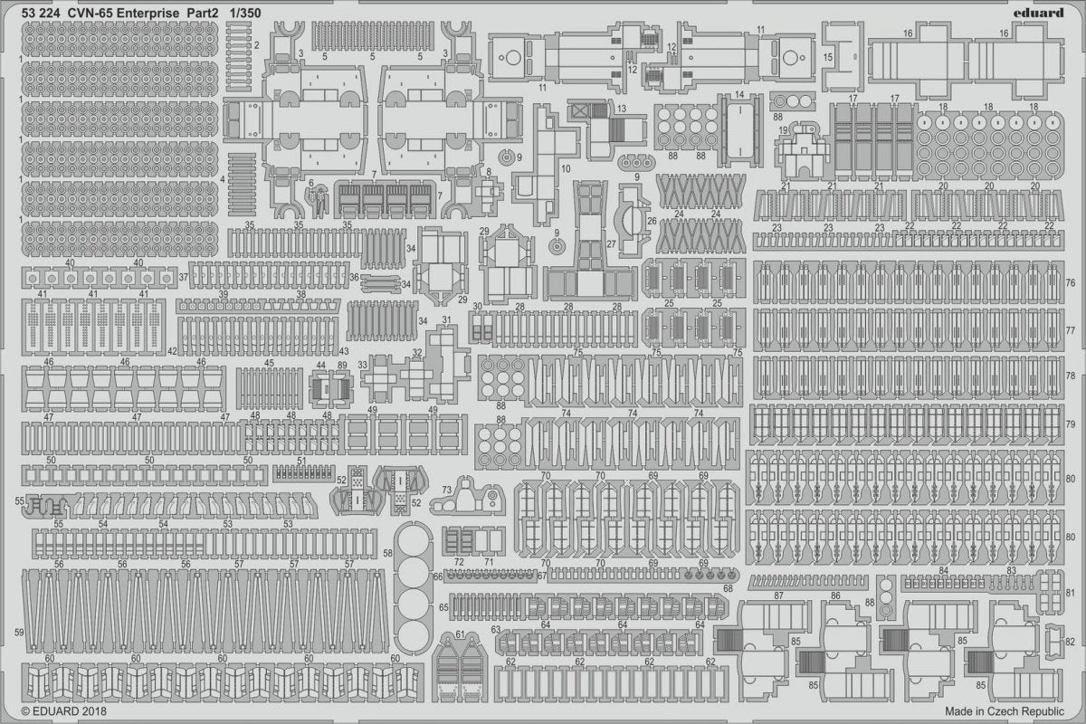 Eduard BIG5351 CVN-65 Enterprise PART I TAMIYA 1/350 – Bild 3