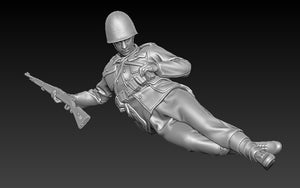 Glowel Miniatures 35909 Polish Infantry Lying (2 Figures, 3D Printed) 1/35 – Bild 3