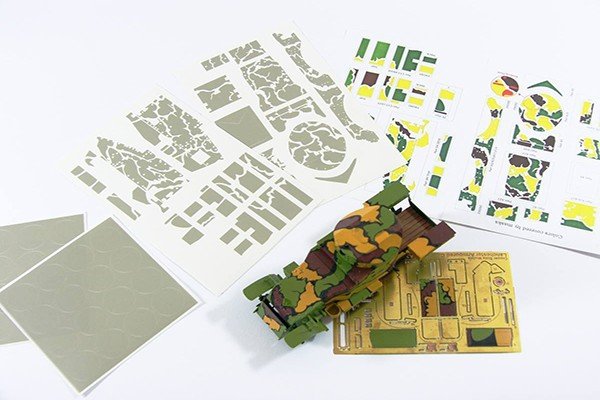 Copper State Models A35-004 Lanchester Armored Car Belgian Camouflage Painting Masks Set (CSM kit) 1/35 – Bild 3