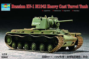 Trumpeter 07231 Russie KV-1 1942 Char lourd à tourelle moulée (1/72)