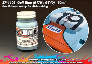 Zero Paints ZP-1103 Gulf Blue Paint for 917&amp;#39;s and GT40&amp;#39;s etc 60ml