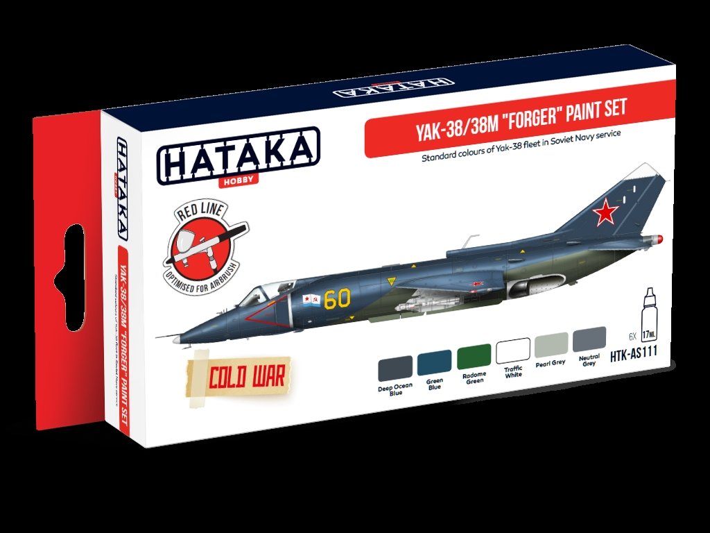 Hataka Hobby HTK-AS111 Yak-38/38M &amp;quot;Forger&amp;quot; paint set (6x17ml) – obrázek 3