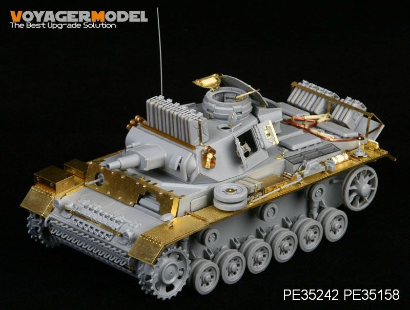 Voyager Model PE35242 WWII German Pz.Kpfw.III Ausf.N sPz.Abt 501 Afrika For DRAGON 6431 1/35 – zdjęcie 2