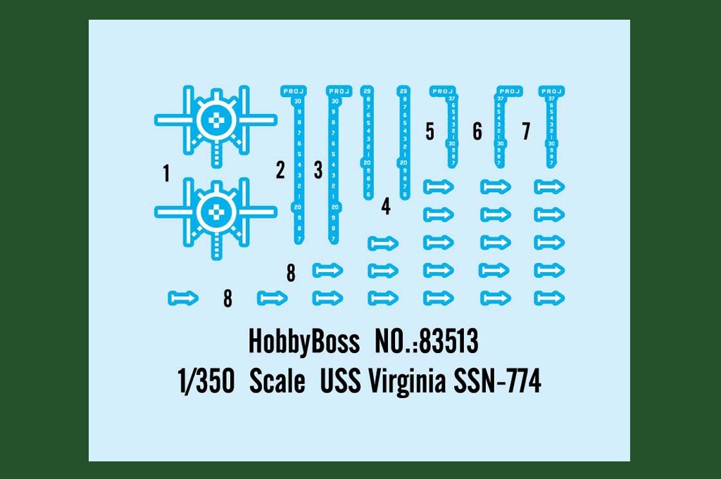 Hobby Boss 83513 USS Virginia SSN-774 1/350 – Bild 5