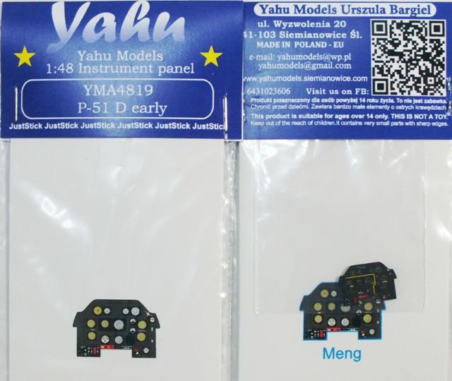 Yahu YMA4819 P-51 D early (Meng / Hasegawa / Airfix / Eduard) 1/48