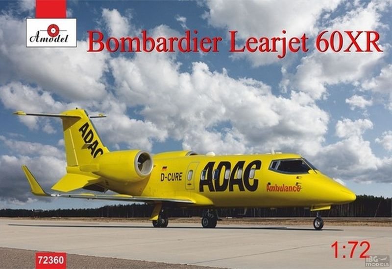A-Model 72360 Bombardier Learjet 60XR ADAC 1/72