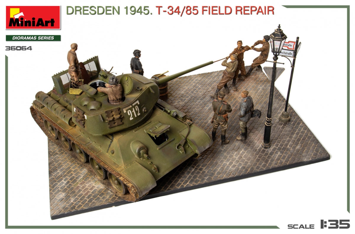 MiniArt 36064 Dresden 1945. T-34/85 Field Repair. BIG SET 1/35 – image 6