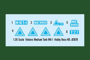 Hobby Boss 83878 Vickers Medium Tank MK I – zdjęcie 4