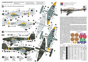 Hobby 2000 72072 Junkers Ju 87 G-2 Eastern Front 1944 ( ACADEMY + CARTOGRAF + MASKS ) 1/72 – Bild 2