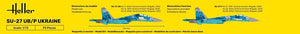 Heller 56371 Starter Set - SU-27 UB/P Ukraine 1/72 – zdjęcie 3