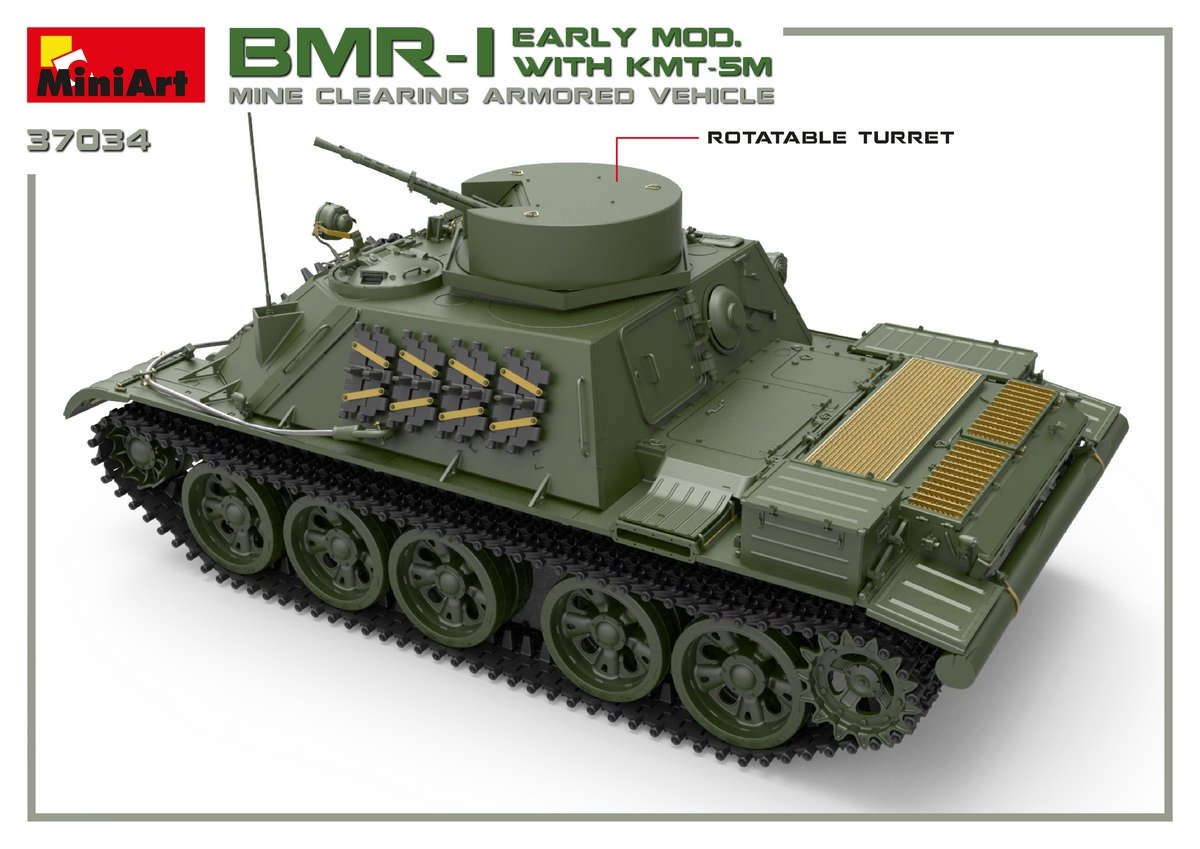MiniArt 37034 BMR-1 EARLY MOD. WITH KMT-5M 1/35 – obrázek 3
