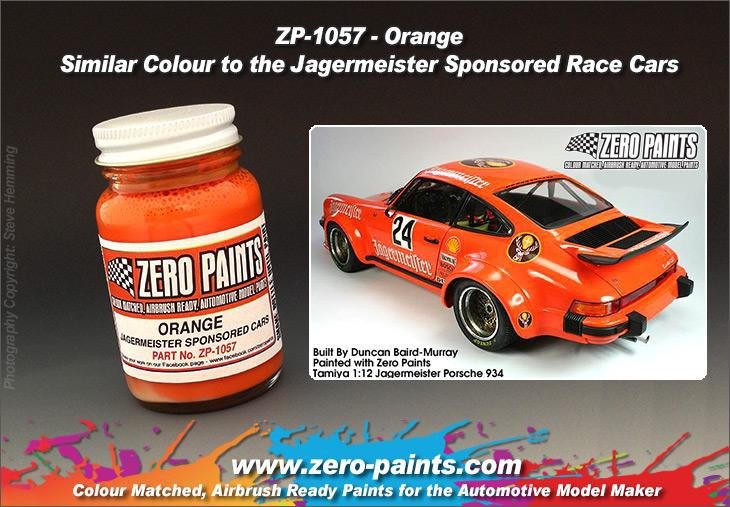 Peinture orange Jägermeister Zero Paints ZP-1057, 60 ml