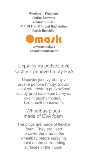 Omask 74824 Mig-15 wheel bay plugs (for Bronco/Hobby 2000) 1/48 – obrázek 2