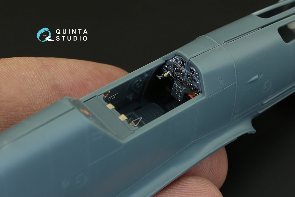 Quinta Studio QD48083 Bf 109F-2/F-4 3D-Printed &amp;amp; colored Interior on decal paper (for Eduard kit) 1/48 – obrázek 10