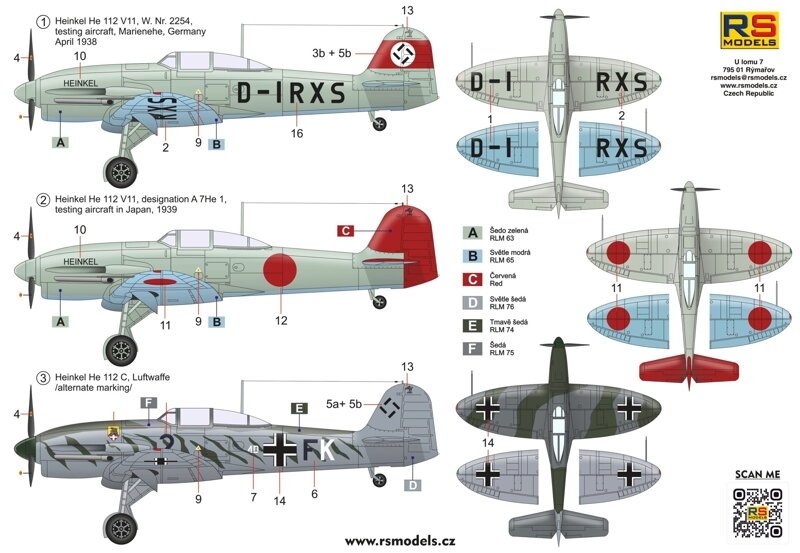 RS Models 94008 Heinkel 112 V11 1/72 – immagine 2