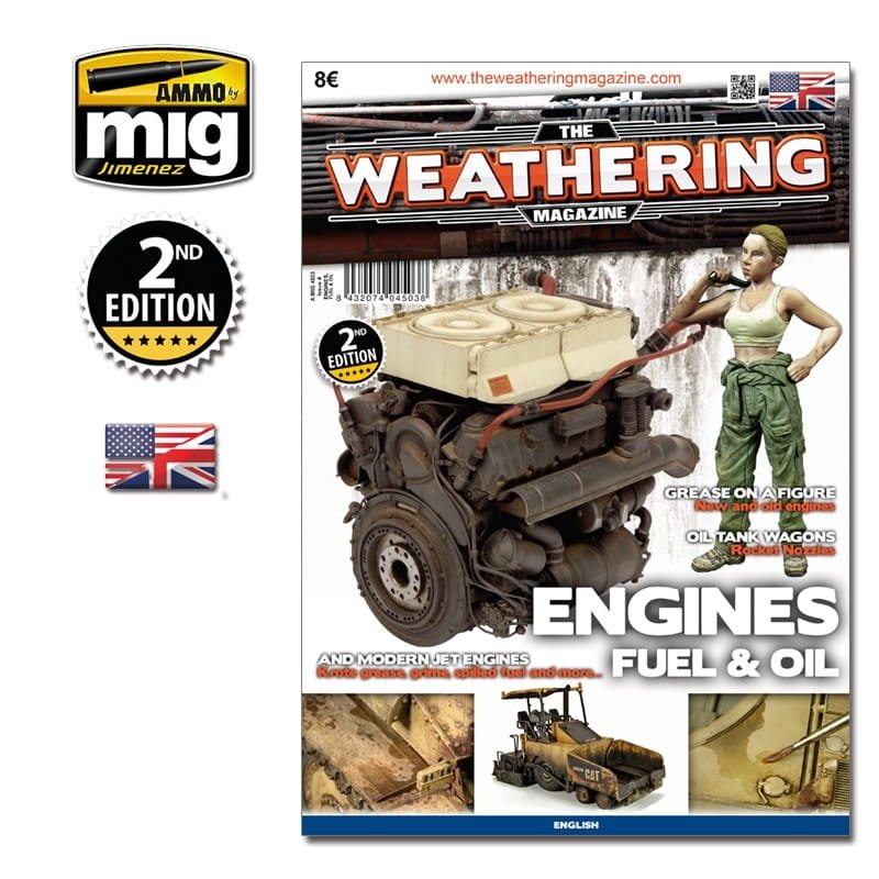 AMMO of Mig Jimenez 4503 - The Weathering Magazine - Engines Fuel &amp; Oil (English Version)