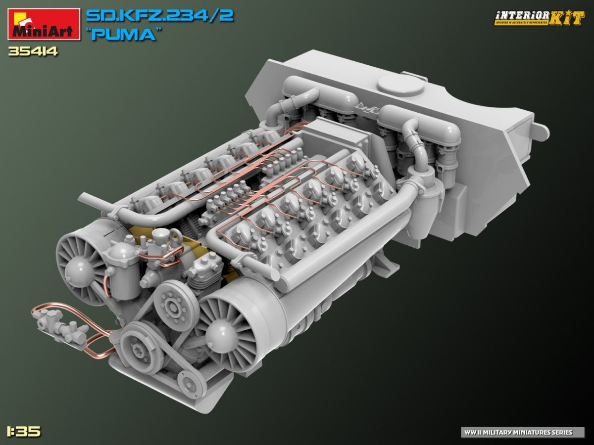 MiniArt 35414 Sd.Kfz. 234/2 PUMA. INTERIOR KIT 1/35 – image 20
