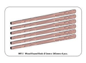 Aber WR5 Wooden rods 0.5 mm length 245mm x6 pcs. – Bild 3
