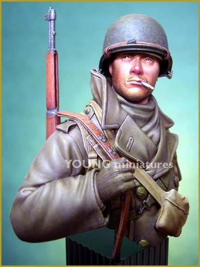 Young Miniatures YM1812 US SOLDIER ARDENNES 1944 1/10 – Bild 5