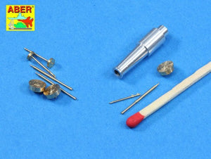Aber 35l-175 Set of barrels for Soviet tank T-28 Early: 1 x KT-28 (76.2 mm), 3 x Machine Gun DT (7.62 mm) 1/35 – Bild 2