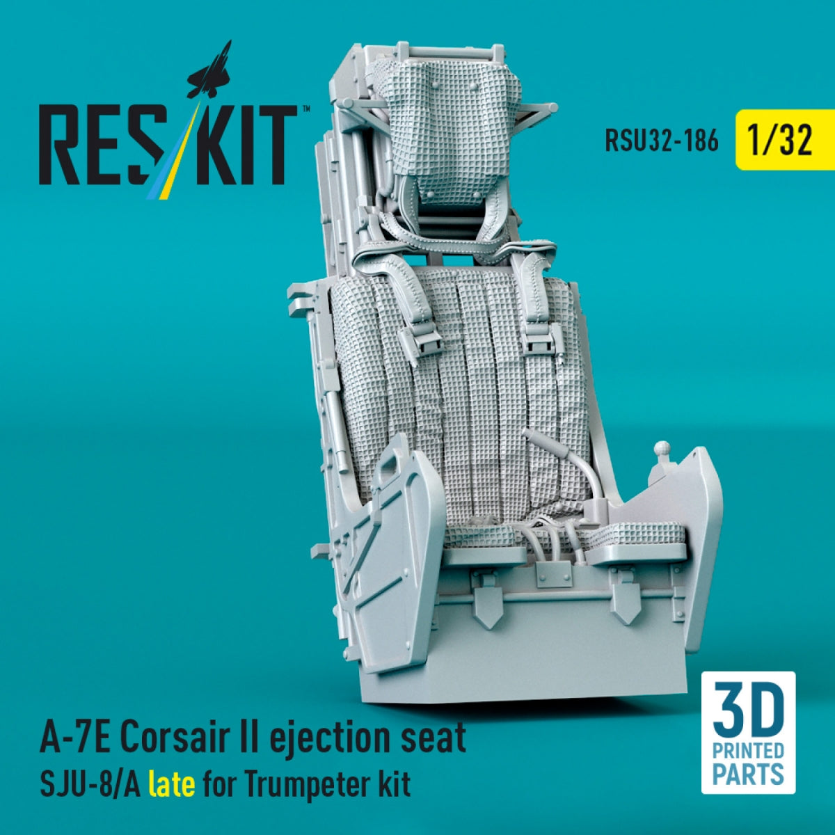 RESKIT RSU32-0186 A-7E Corsair II ejection seat SJU-8/A late for Trumpeter kit (3D Printed) 1/32