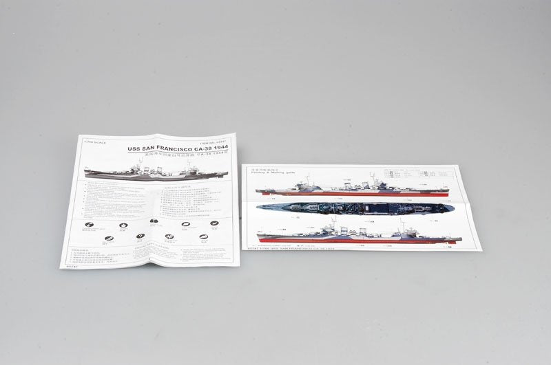 Trumpeter 05747 USS San Francisco CA-38 1944 1/700 – obrázek 3