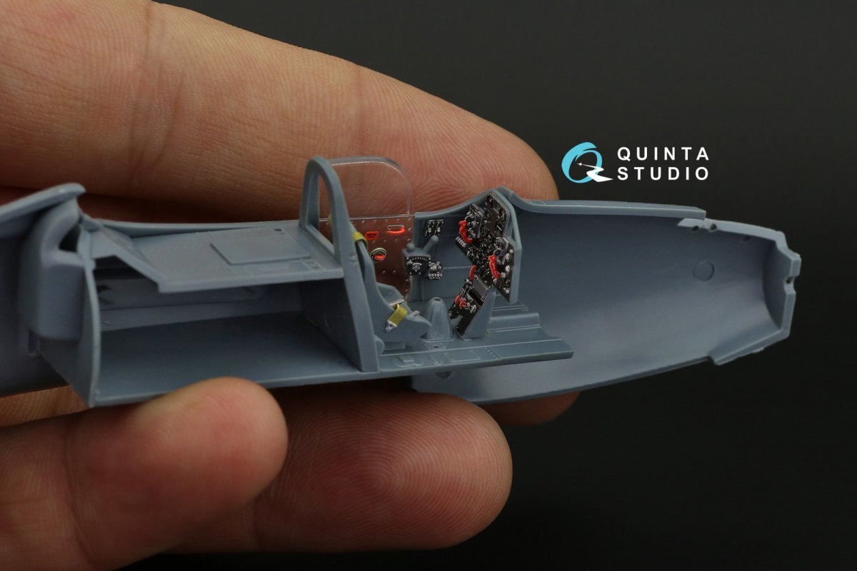 Quinta Studio QD48247 P-39 3D-Printed &amp;amp; colored Interior on decal paper (Eduard) 1/48 – image 9