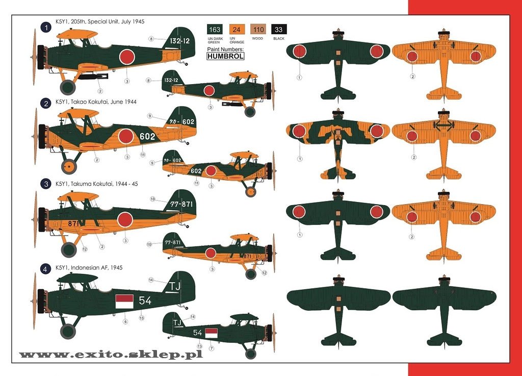 AZ Model AZ7424 Yokosuka/Kawanishi K5Y2 Akatombo Type 93 1/72 – image 2