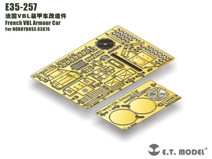 ET Model E35-257 French VBL Armor Car (For HOBBY BOSS 83876) (1/35)