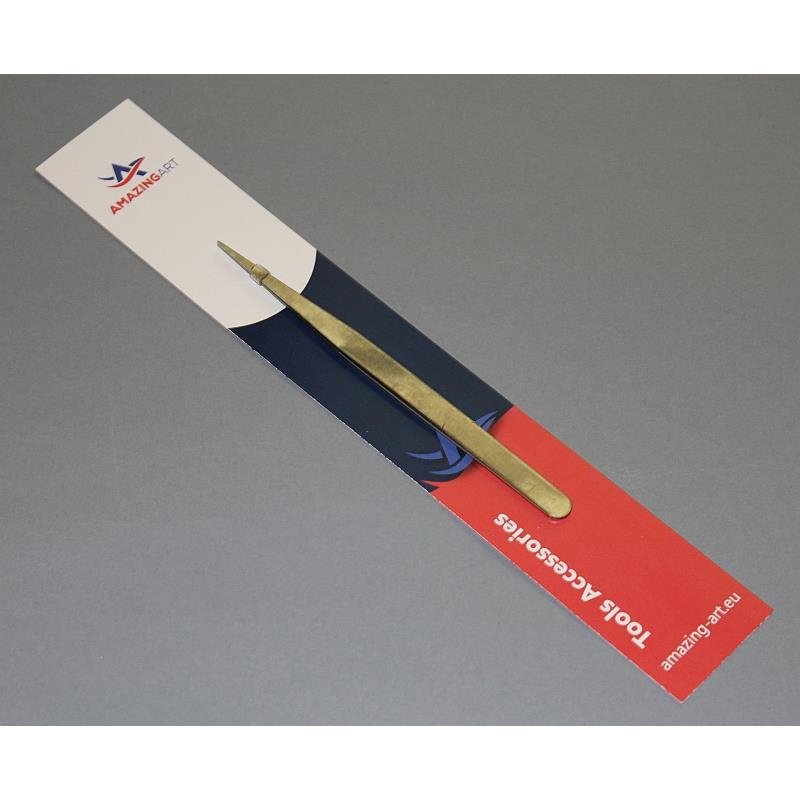 Amazing Art 18451 Straight Tweezers with Sharp Tip 13.5 cm